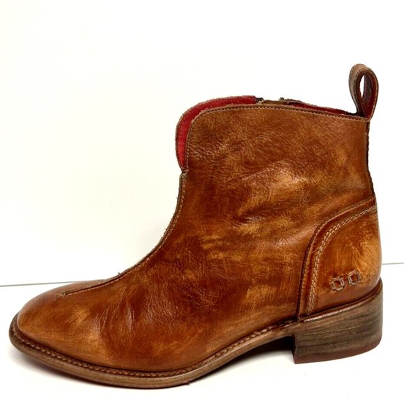 Bedstu Women's Tabitha Tan Leather Boots, Size 9.5 M - Picture 1 of 6